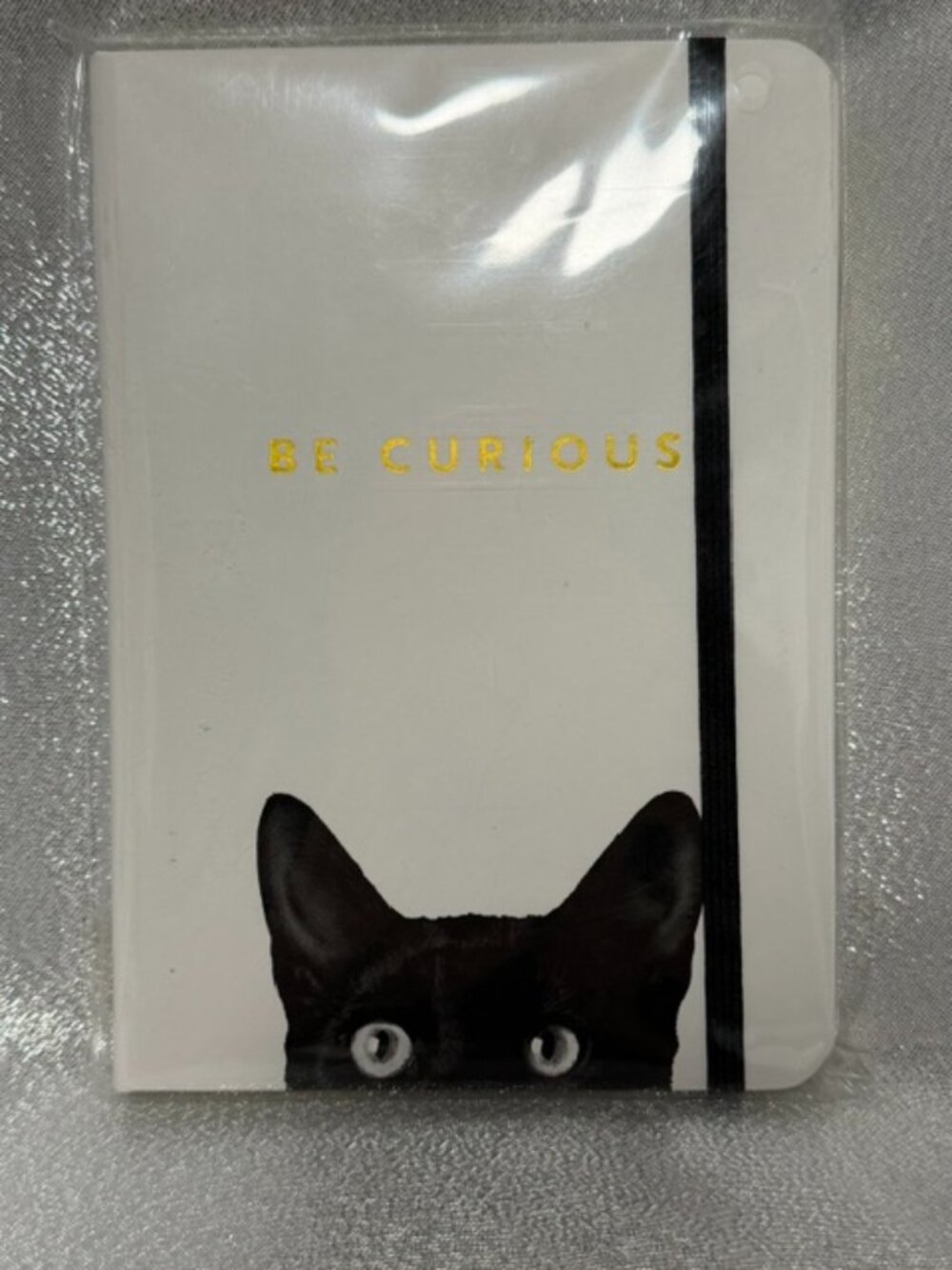 BE CURIOUS CAT JOURNAL HARDCOVER BY PETER PAUPER PRESS NEW IN PACKAGE